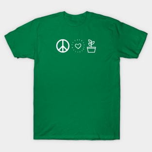 Peace Love & Plants T-Shirt